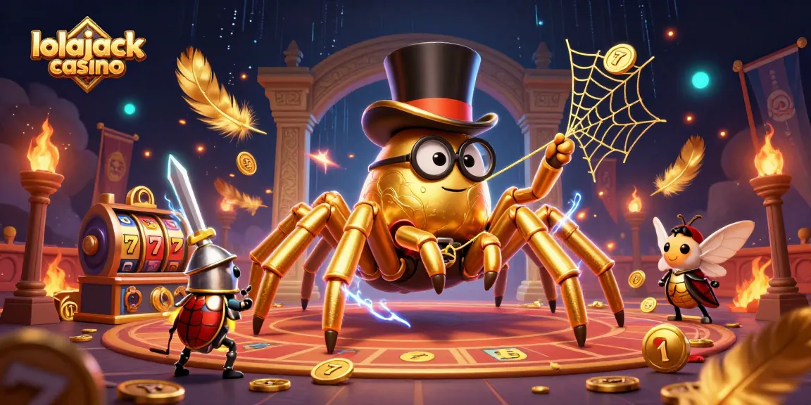 Spin to win at lolajack casino with exciting 3D characters and vibrant casino elements.
