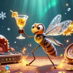 Bet on keonhacai55 with unique casino characters and vibrant gambling elements in a dynamic scene.