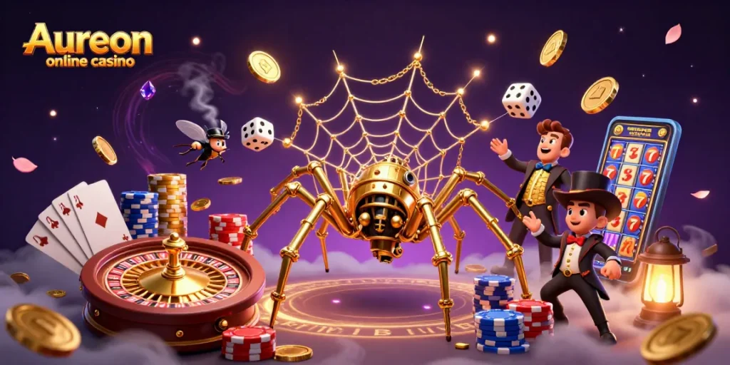 Experience dynamic wins with Aureon online casino's vibrant gaming scene.